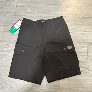 Boys size 8 Black Cargo shorts , NWT